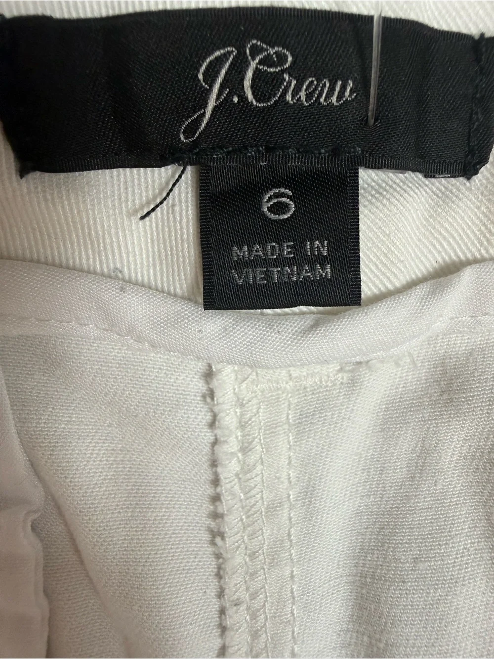J. Crew White High-Rise Tailored Women's Shorts